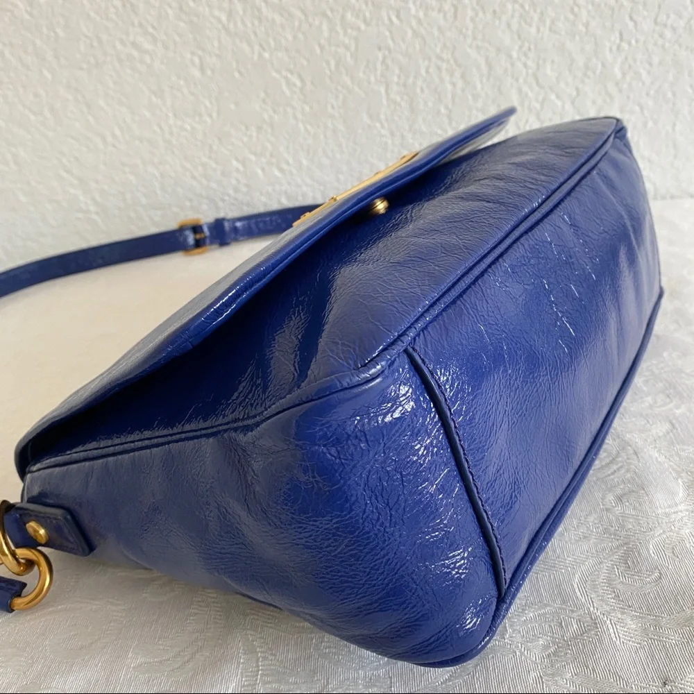 Marc By Marc Jacobs Blue Too Hot To Handle Lea Bag